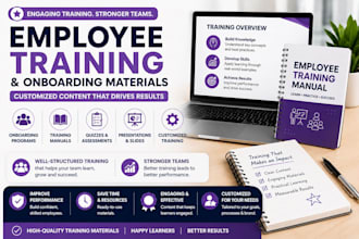 develop professional employee training and onboarding materials