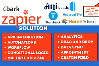 zapier gorgias housecall pro homeadvisor thumbtack angi leads bark integration