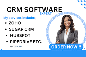 setup pipedrive suitedash and honeybook as a crm expert