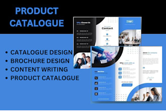 do catalogue design, look book, sell sheet, brochure design, product catalog