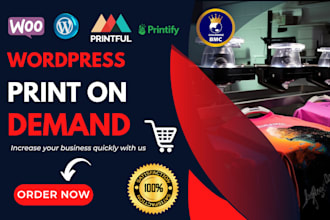 wordpress print on demand redesign woocommerce printful printify pod