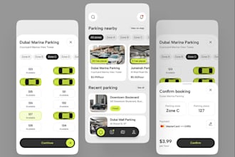 develop parking app, parking marketplace app, mobile parking app, ai parking app