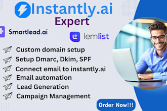 setup instantly ai smartlead reach inbox snov io gmass for cold email outreach