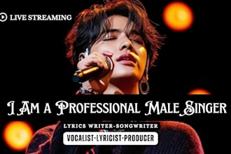 be christian male singer on pop rock metal vocalist rnb, edm custom songwriter