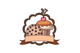 make lovely beautiful cake logo