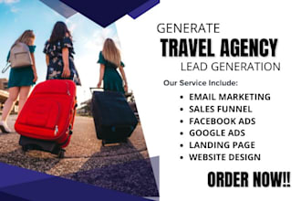 generate travel agency leads vacation leads business leads insurance leads mover