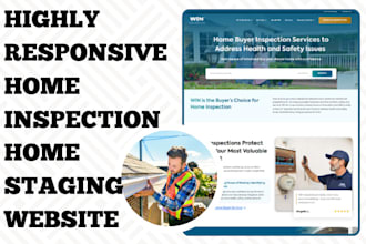 design responsive home staging home addition website home inspection website