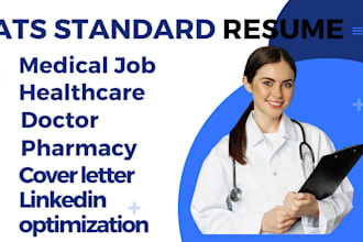 write and edit federal healthcare medical nurse pharmacist resume for job search