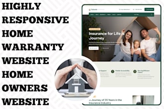design highly responsive home insurance website homeowners home warranty website