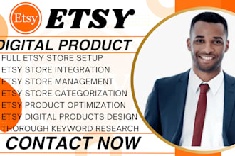 setup etsy digital product shop, etsy shop, etsy product listing, etsy shop SEO