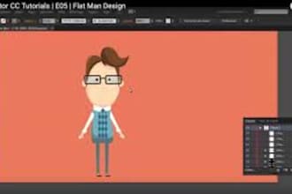 create 2d digital character in adobe illustrator