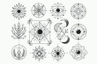 make a minimalist lineart tattoo design or illustration