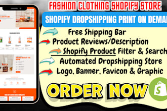 shopify pod light funnel app luxury fashion clothing shopify dropshipping store