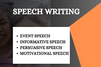 write powerful and engaging speech for your events