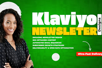design klaviyo email templates expert  setup klaviyo ecommerce campaigns