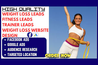 weight loss leads weight loss health fitness weight loss website landing page