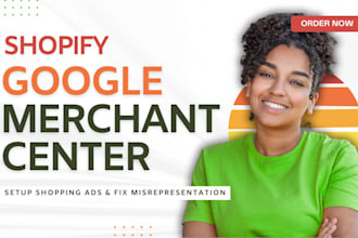 integrate shopify to google merchant center, shopping ads, fix misrepresentation
