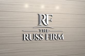 design a professional law firm logo and business identity