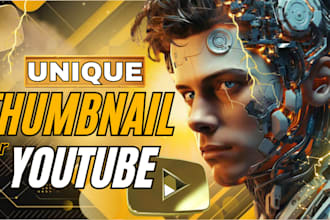 design unique and eye catching youtube thumbnail