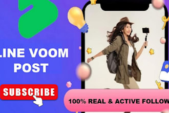 do social media advertising line voom ads post, instagram post, carousel design