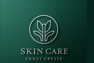 design cannabis, natural skin care logo for your business