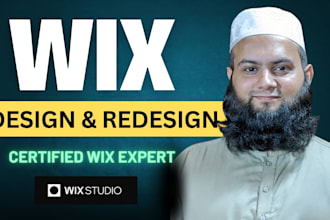 do wix website design or wix website redesign, wix studio