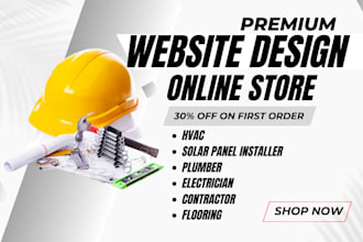 design construction handyman electrician solar flooring plumber hvac website