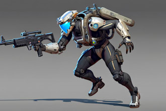make a sci fi character or sci fi concept illustration