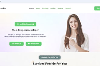 create wordpress  website elementor