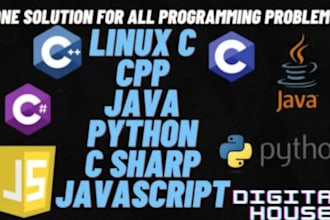 do linux c,cpp,c sharp,python,java, and ubuntu programming projects and task