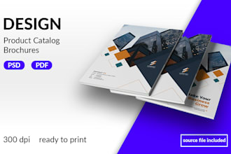 design brochures or product catalog