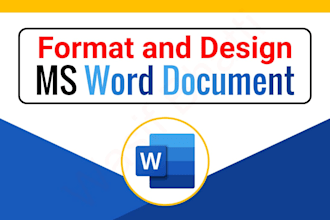 professional  design, edit, create and fix microsoft ms word document