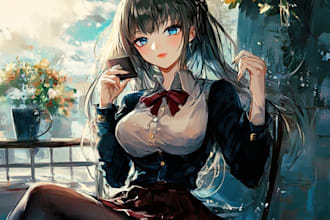 create your character in anime style