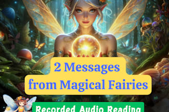 give you a reading on 2 messages from the magical fairies