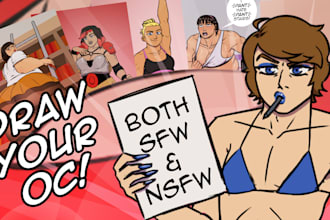 draw your oc, sfw and nsfw sketches
