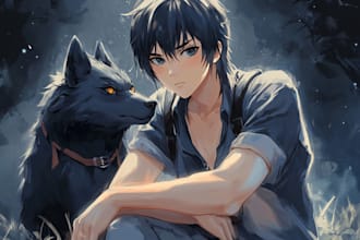 make anime character sheet for you