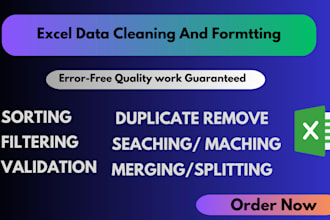 clean ,format, merge, split excel data