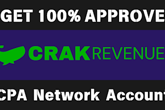 create crakrevenue account with your personal information