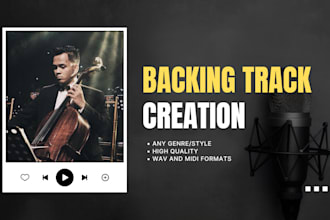 produce custom backing track for you, original or cover song