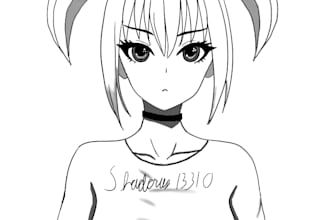 draw an anime character digitally