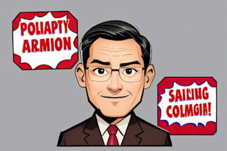 make political comic cartoon character