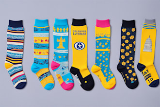 design custom and unique socks design