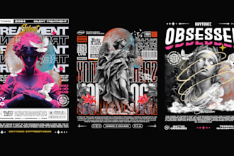 design your tshirt with urban brutalist style streetwear