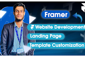 develop framer website, framer landing page and figma to framer conversion