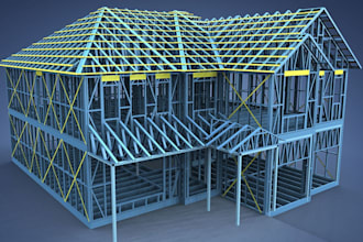 design light gauge steel lgs, cold formed steel cfs structures