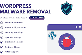 wordpress malware removal, hacked website, blacklist removal