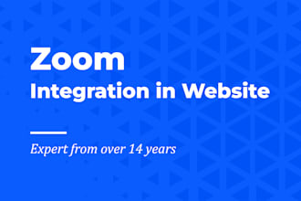 zoom meeting API integration to PHP laravel codeigniter webapp website developer