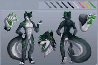do furry reference sheet furry art anime art fursona oc furry sheet furry model