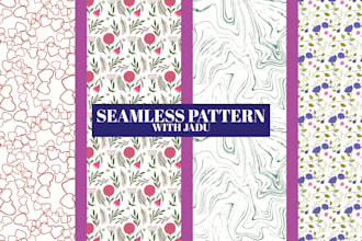 create vector seamless textile repeat pattern