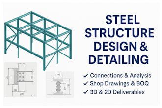 design and detail steel structures with analysis and connections